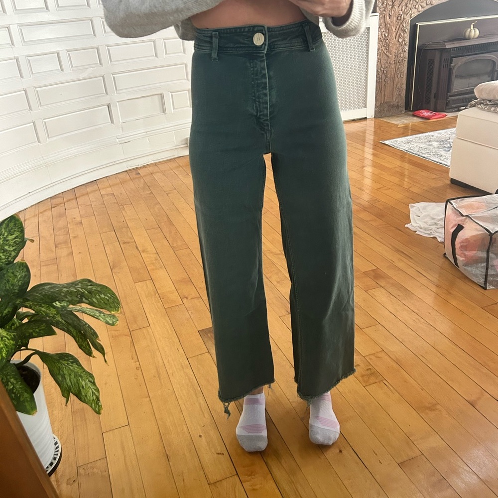 Zara - The marine straight green pants